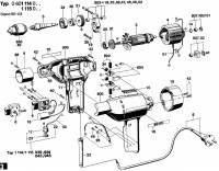 Bosch 0 601 114 003  Drill 220 V / Eu Spare Parts